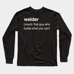 Funny Welder Definition Long Sleeve T-Shirt